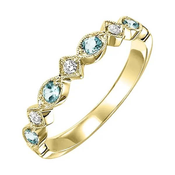 Aquamarine and Diamond Ring Rasmussen Jewelers Spanish Fork, UT