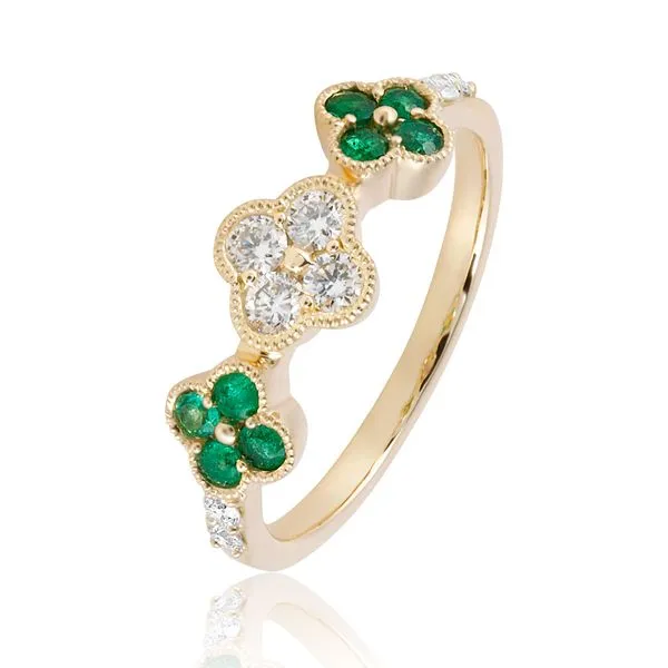 Emerald and Diamond Ring Rasmussen Jewelers Spanish Fork, UT