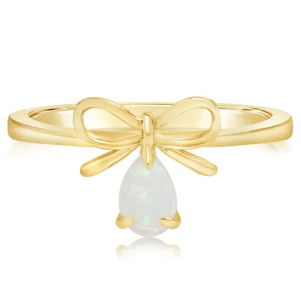 Australian Opal Bow Ring Rasmussen Jewelers Spanish Fork, UT