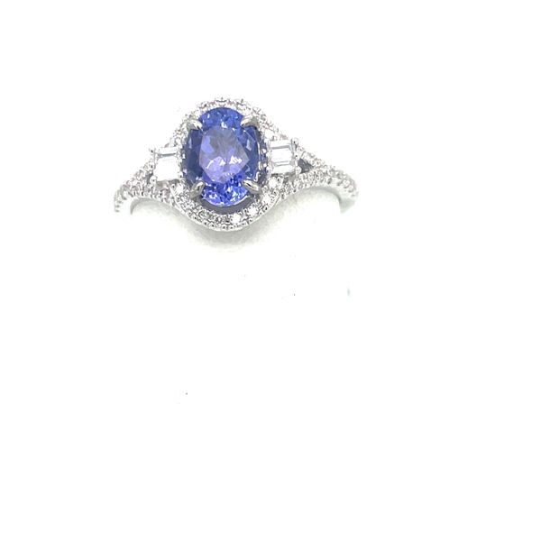 Tanzanite  Oval With Diamond Ring Rasmussen Jewelers Spanish Fork, UT