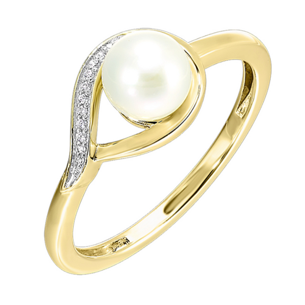 Pearl With Diamond Ring Rasmussen Jewelers Spanish Fork, UT