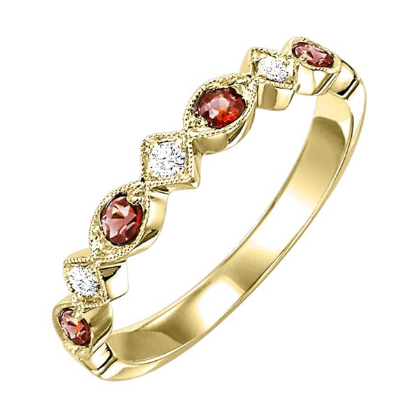 Garnet and Diamond Ring Rasmussen Jewelers Spanish Fork, UT