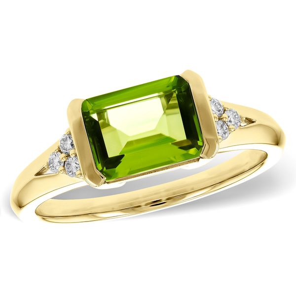 Peridot with Diamonds Ring Rasmussen Jewelers Spanish Fork, UT