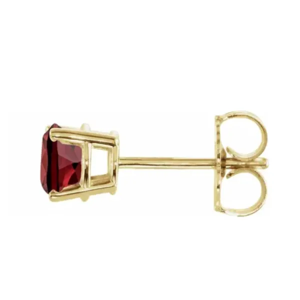 Yellow Gold Cinnamon Zircon Stud Earrings Image 2 Rasmussen Jewelers Spanish Fork, UT