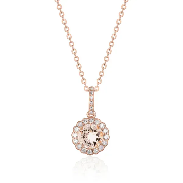 Morganite Sun Flower Pendant Rasmussen Jewelers Spanish Fork, UT