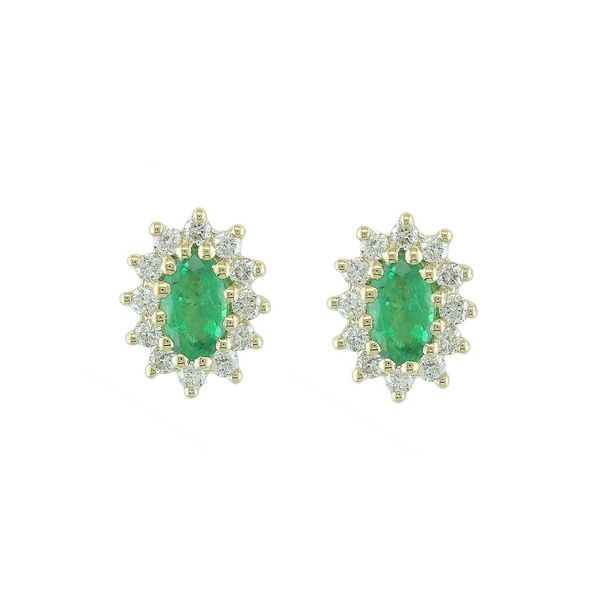Emerald and Diamond Earrings Rasmussen Jewelers Spanish Fork, UT