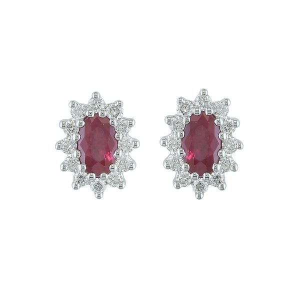 Ruby and Diamond Earrings Rasmussen Jewelers Spanish Fork, UT