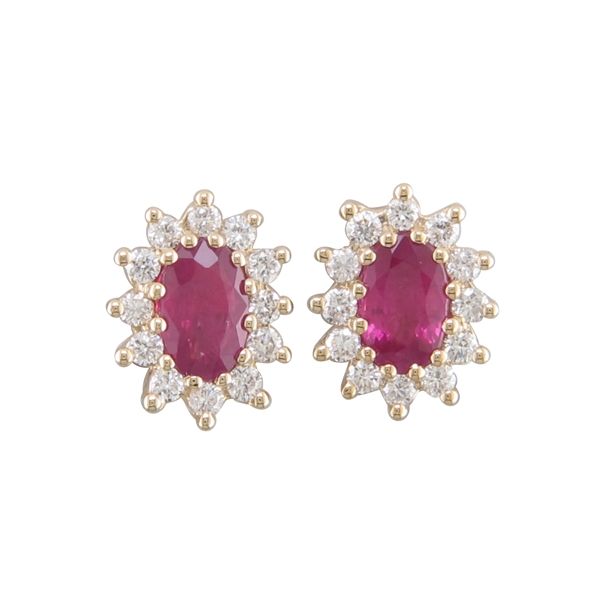 Ruby and Diamond Earrings Rasmussen Jewelers Spanish Fork, UT