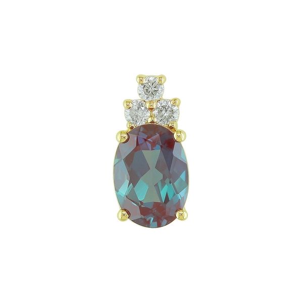 Alexandrite and Diamond Pendant Rasmussen Jewelers Spanish Fork, UT