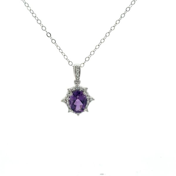Amethyst and Diamond Pendant Rasmussen Jewelers Spanish Fork, UT