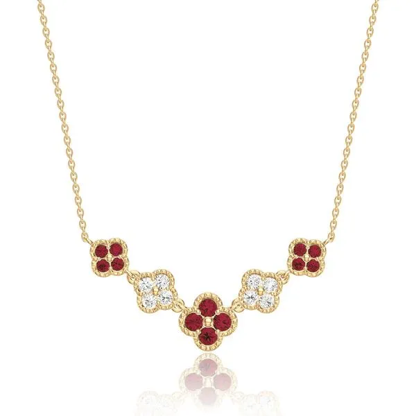 Ruby and Diamond Necklace Rasmussen Jewelers Spanish Fork, UT