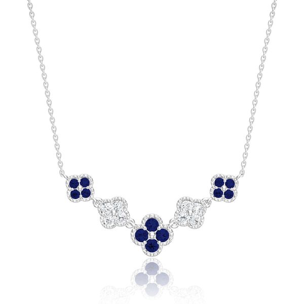 Sapphire and Diamond Necklace Rasmussen Jewelers Spanish Fork, UT