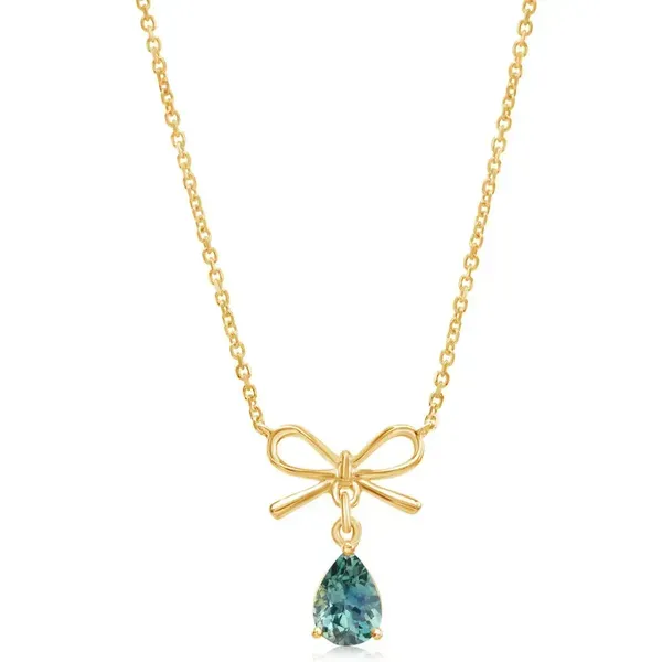 Montana Sapphire Bow Neckpiece Rasmussen Jewelers Spanish Fork, UT