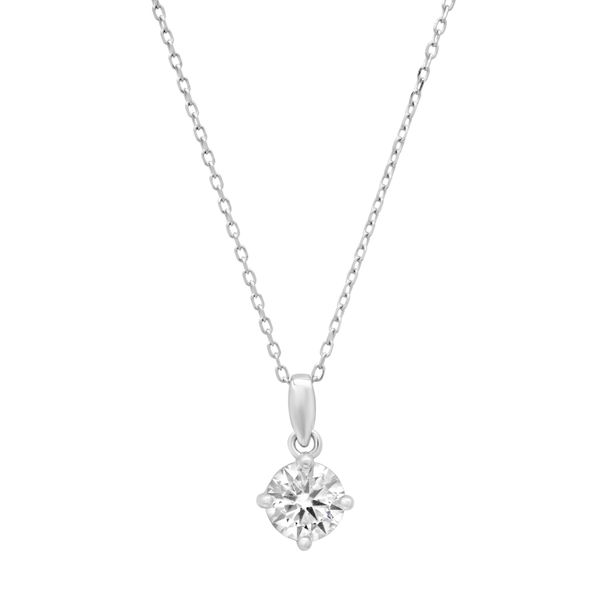 Sterling Silver Moissanite Necklace Rasmussen Jewelers Spanish Fork, UT