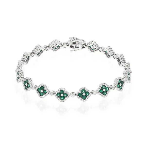 Emerald with Diamond Bracelet Rasmussen Jewelers Spanish Fork, UT