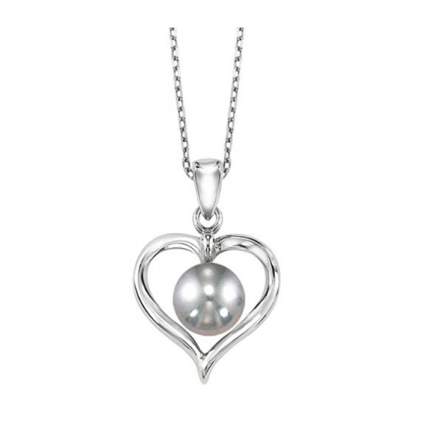 Silver Heart Pearl Pendant Rasmussen Jewelers Spanish Fork, UT