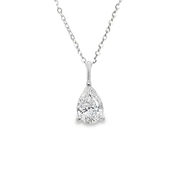 LAB Pear Diamond Pendant Rasmussen Jewelers Spanish Fork, UT