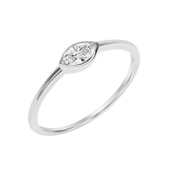 Bezel Set Marquise Diamond Ring Redlands Jewelers Redlands, CA
