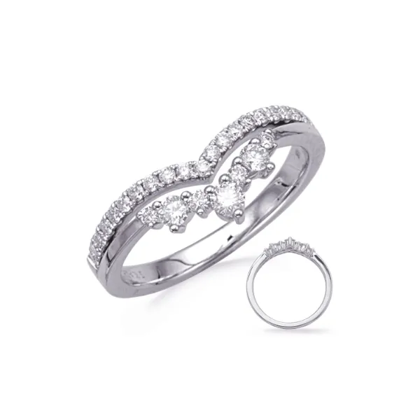 Elegant Curved Diamond Ring Redlands Jewelers Redlands, CA