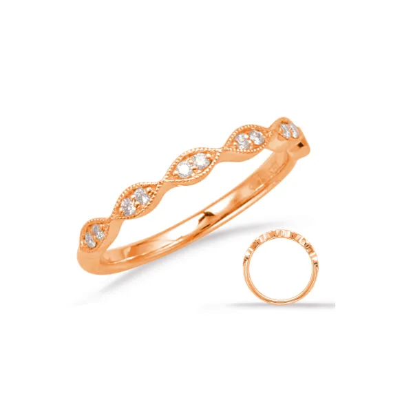 Vintage-Inspired Rose Gold Diamond Band Redlands Jewelers Redlands, CA