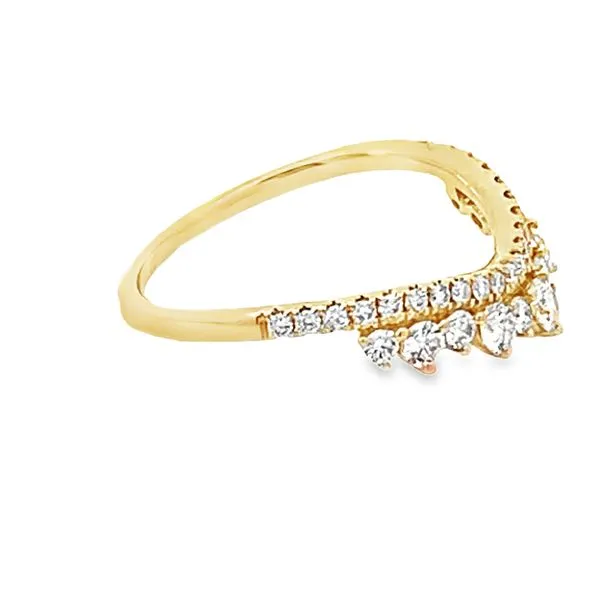 Curved Diamond Band Image 2 Redlands Jewelers Redlands, CA
