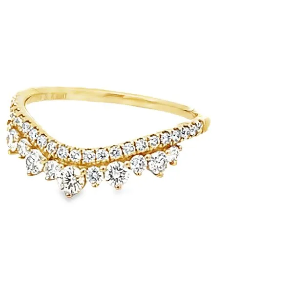 Curved Diamond Band Image 3 Redlands Jewelers Redlands, CA