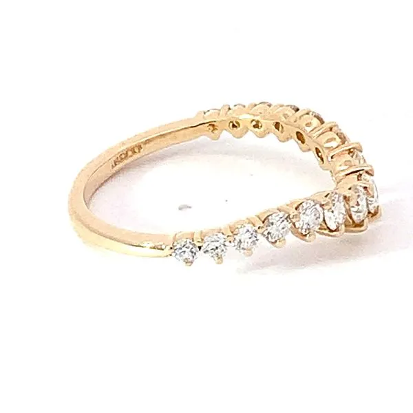 Curved Diamond Band Image 2 Redlands Jewelers Redlands, CA