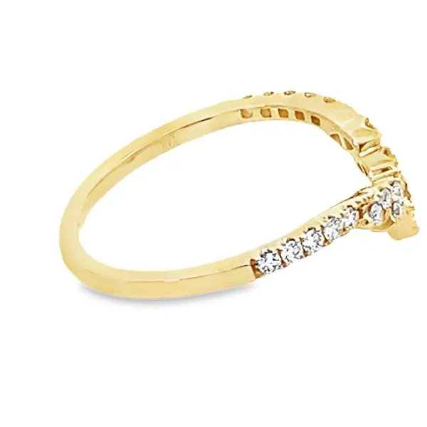 Curved Diamond Band Image 2 Redlands Jewelers Redlands, CA