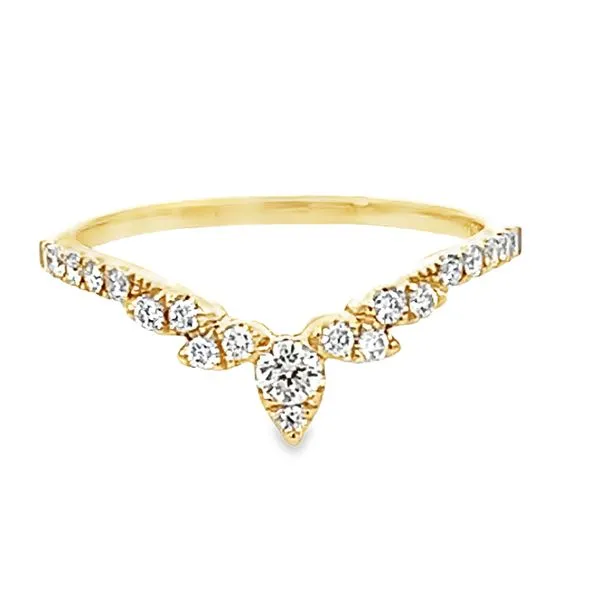 Curved Diamond Band Image 3 Redlands Jewelers Redlands, CA