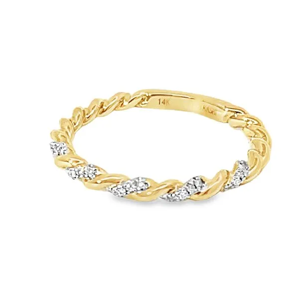 Twist Diamond Band Image 3 Redlands Jewelers Redlands, CA