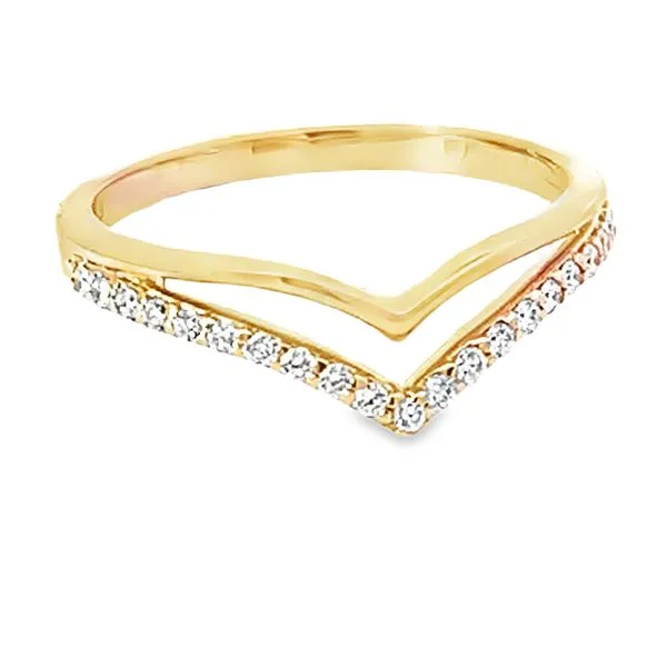 V-shaped Diamond Band Image 4 Redlands Jewelers Redlands, CA