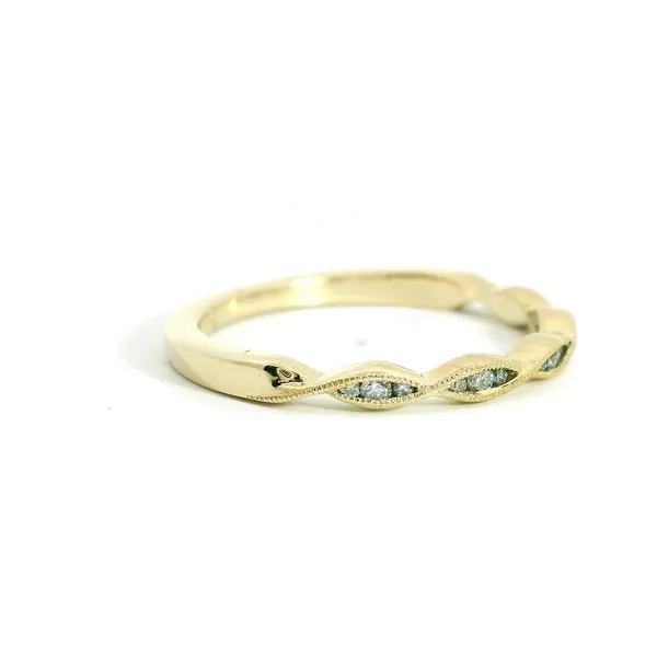Diamond Band with Milgrain Detail Image 2 Redlands Jewelers Redlands, CA