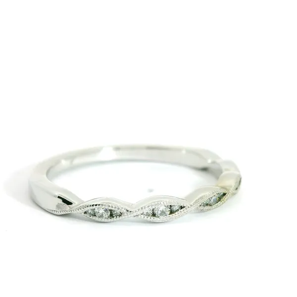 Diamond Band with Milgrain Detail Image 3 Redlands Jewelers Redlands, CA
