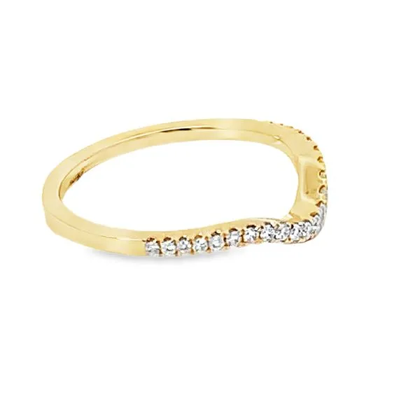 Curved Diamond Band Image 2 Redlands Jewelers Redlands, CA