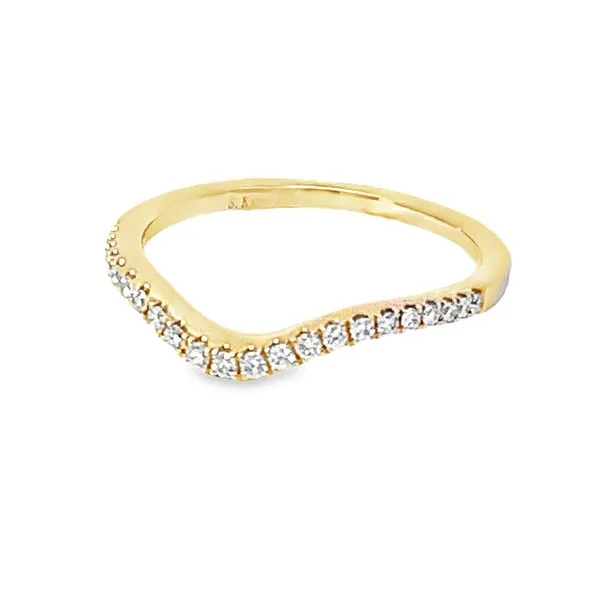 Curved Diamond Band Image 3 Redlands Jewelers Redlands, CA