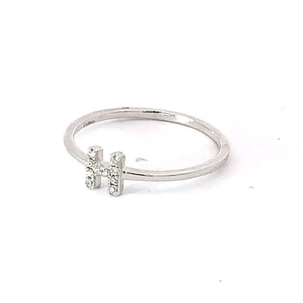 Diamond Initial Ring Image 3 Redlands Jewelers Redlands, CA