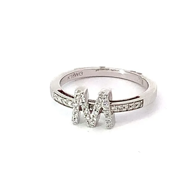 Diamond Initial Ring Image 3 Redlands Jewelers Redlands, CA