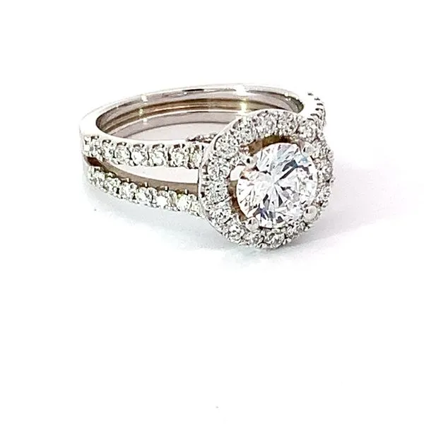 Diamond Halo Semi-Mount with Split Shank Redlands Jewelers Redlands, CA
