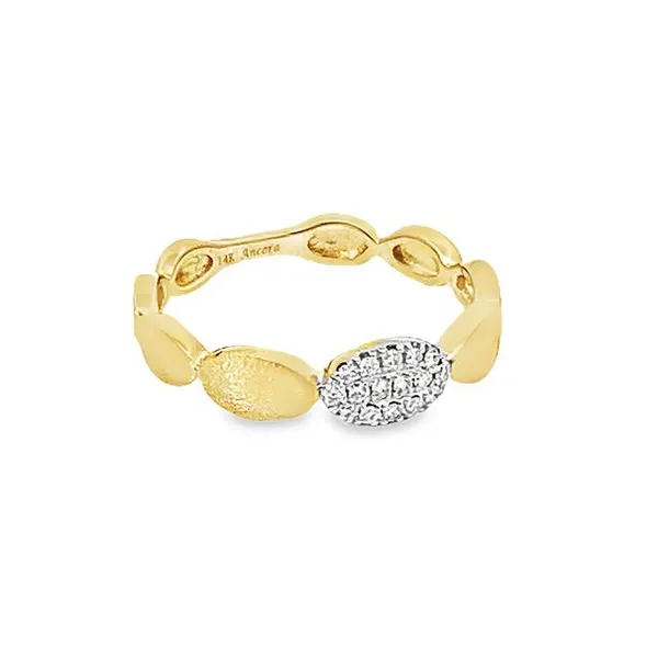 Diamond & Brushed Gold Fashion Ring Redlands Jewelers Redlands, CA