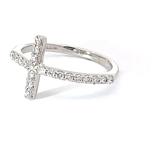 Diamond Cross Ring Image 3 Redlands Jewelers Redlands, CA