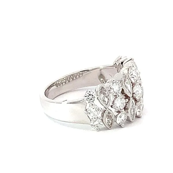 Floral-Inspired Diamond Band Image 2 Redlands Jewelers Redlands, CA