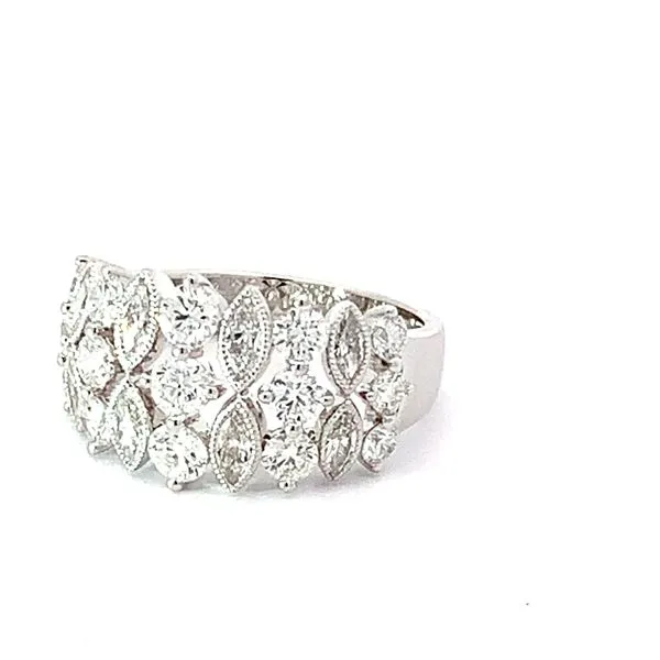 Floral-Inspired Diamond Band Image 3 Redlands Jewelers Redlands, CA