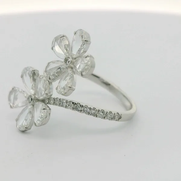 Delicate Floral Diamond Ring Image 3 Redlands Jewelers Redlands, CA