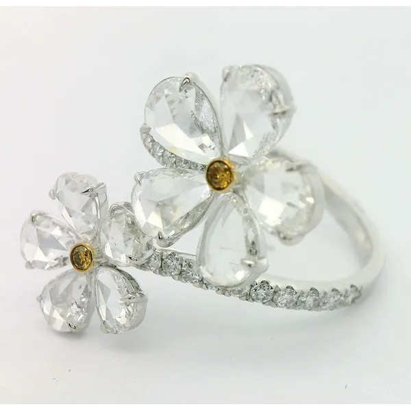 Exquisite Floral Diamond Ring Image 3 Redlands Jewelers Redlands, CA