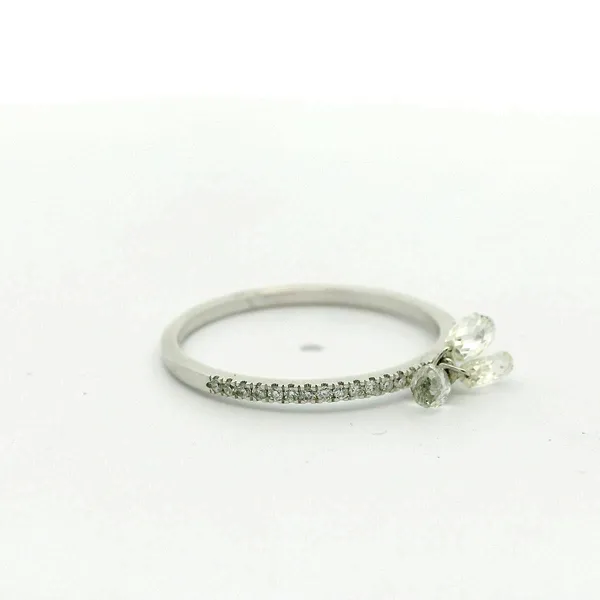 3-Stone Briolette Diamond Ring Image 2 Redlands Jewelers Redlands, CA