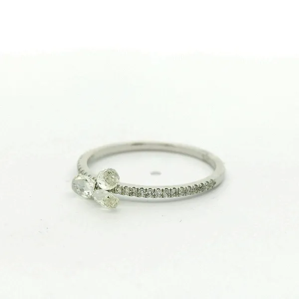 3-Stone Briolette Diamond Ring Image 3 Redlands Jewelers Redlands, CA