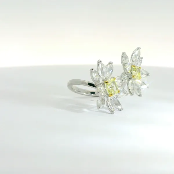 Bypass Flower Ring Image 2 Redlands Jewelers Redlands, CA