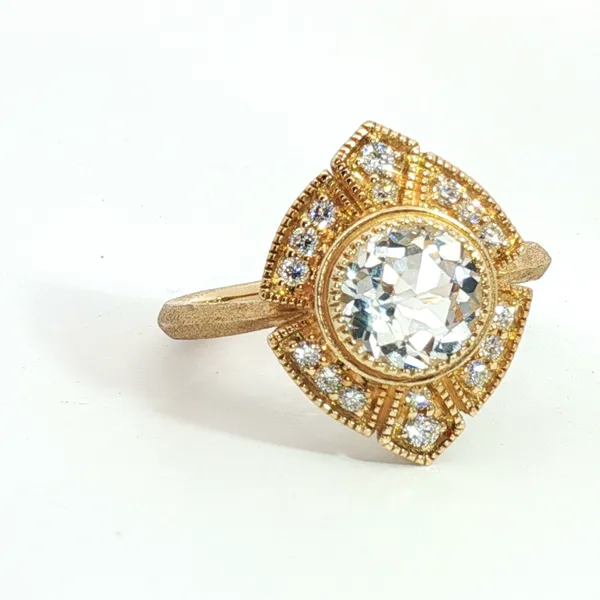 White Topaz and Diamond Ring Redlands Jewelers Redlands, CA