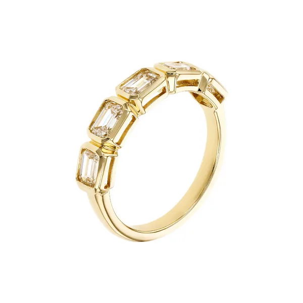 Emerald Cut Diamond Wedding Band Image 2 Redlands Jewelers Redlands, CA