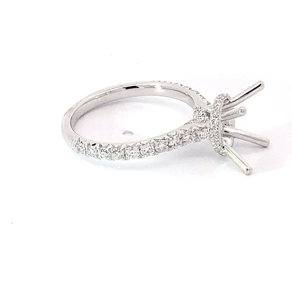 Semi-Mount Oval Diamond Engagement Ring Image 2 Redlands Jewelers Redlands, CA